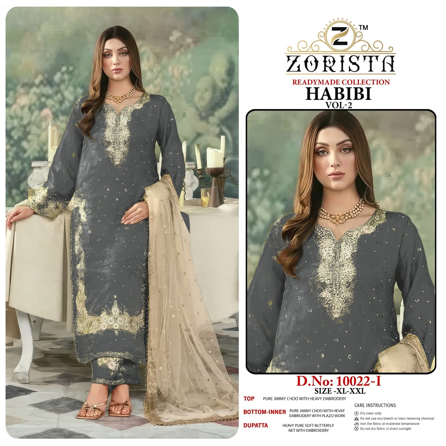Habibi Vol 2 Zorista Jimmy Choo Pakistani Readymade Suits Manufacturer Ahmedabad