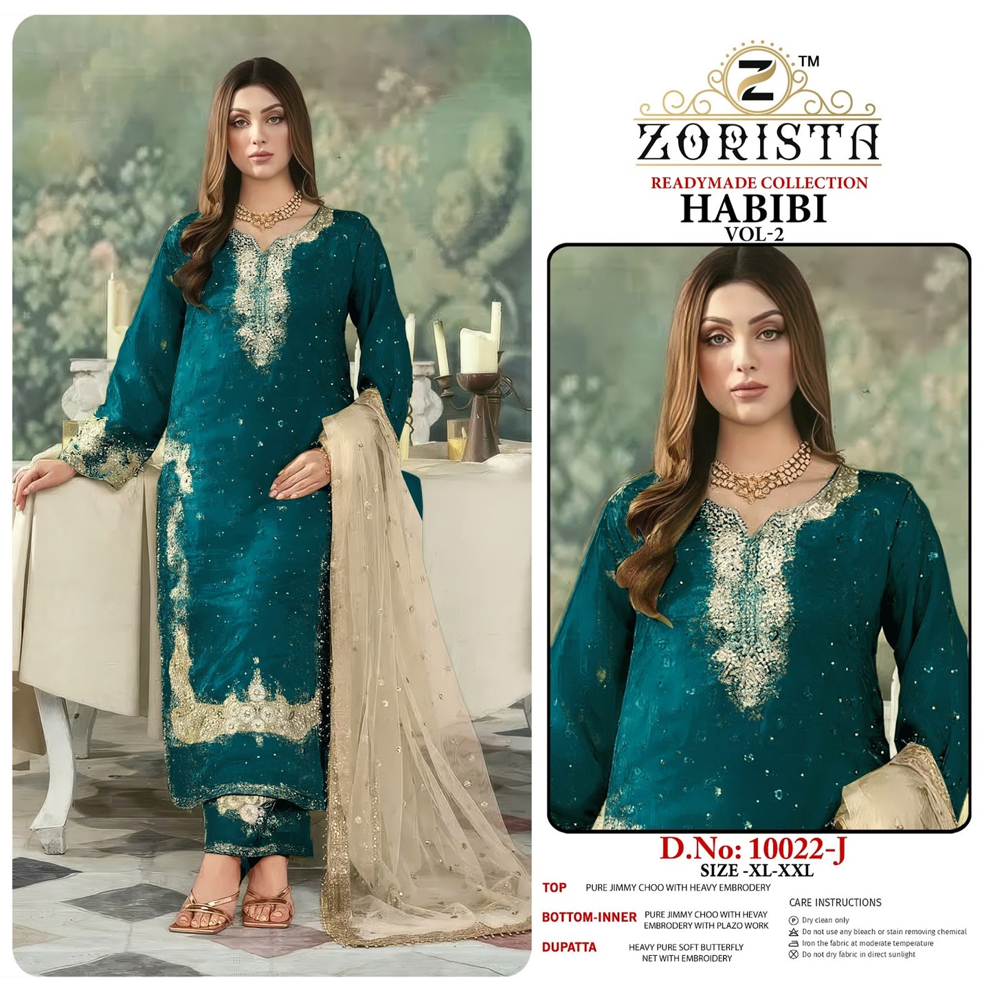 Habibi Vol 2 Zorista Jimmy Choo Pakistani Readymade Suits Manufacturer Ahmedabad