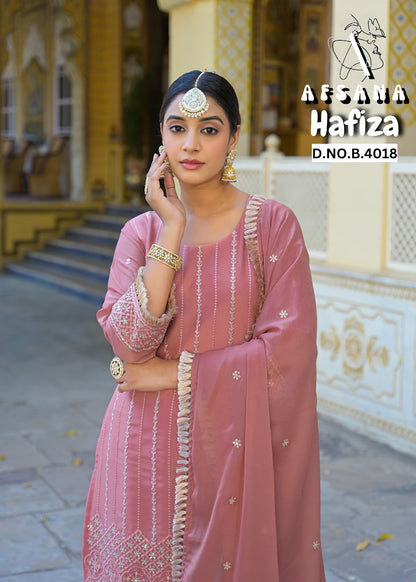 Hafiza Afsana Crunchi Readymade Plazzo Style Suits Exporter Gujarat