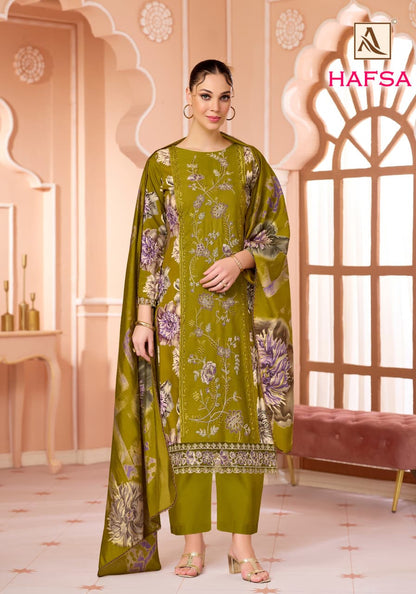 Hafsa Alok Viscose Reyon Karachi Salwar Suits Wholesaler Gujarat