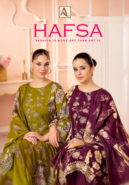Hafsa Alok Viscose Reyon Karachi Salwar Suits Wholesaler Gujarat