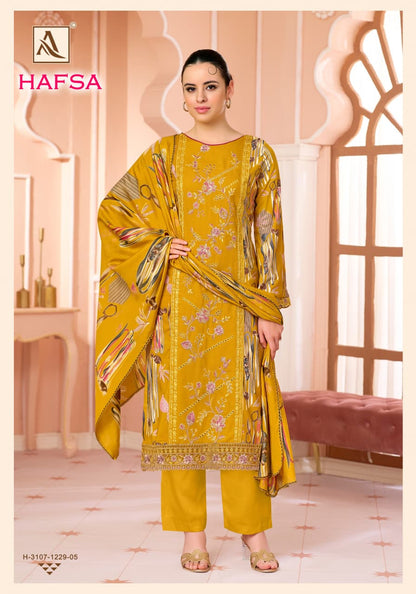 Hafsa Alok Viscose Reyon Karachi Salwar Suits Wholesaler Gujarat