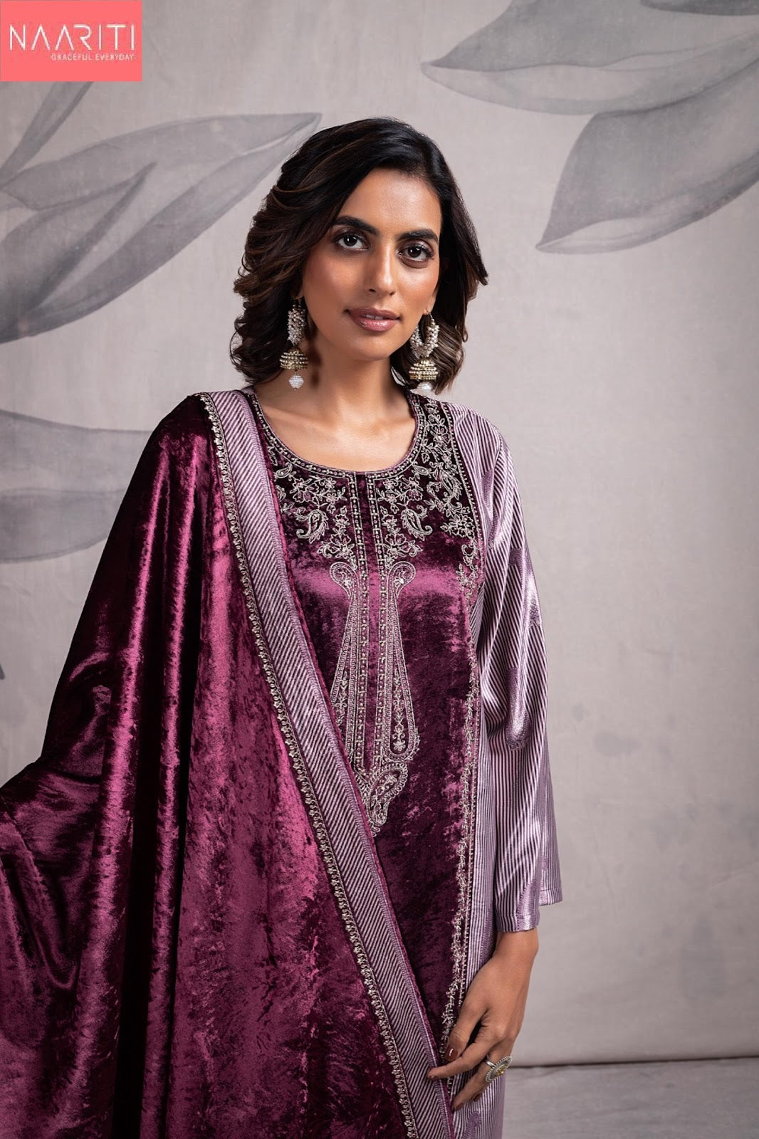 Haina Naariti Velvet Suits Wholesaler Ahmedabad