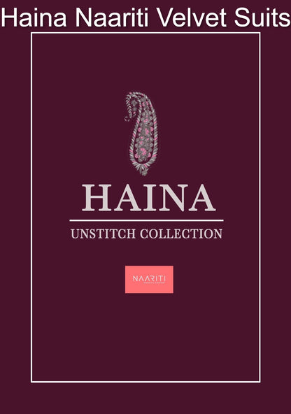 Haina Naariti Velvet Suits Wholesaler India