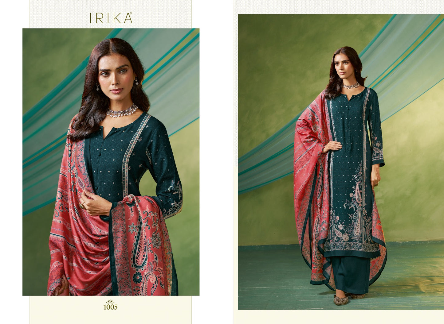 Haisley Irika Viscose Pashmina Suits Exporter India