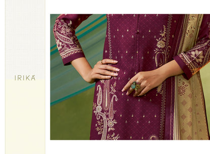 Haisley Irika Viscose Pashmina Suits Exporter India