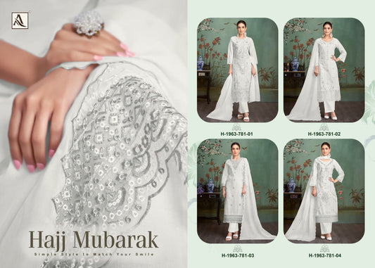 Hajj Mubarak Alok Cambric Lawn Karachi Salwar Suits Wholesaler Gujarat