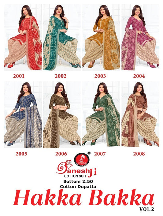 Hakka Bakka Vol 2 Ganeshji Cotton Dress Material Exporter India