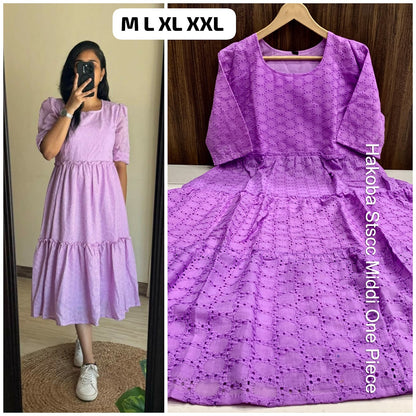 Hakoba Stscc Twill Midi Dress Supplier