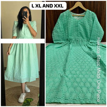 Hakoba Stscc Twill Midi Dress Supplier