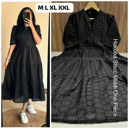 Hakoba Stscc Twill Midi Dress Supplier