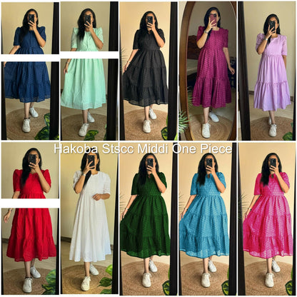 Hakoba Stscc Twill Midi Dress Supplier