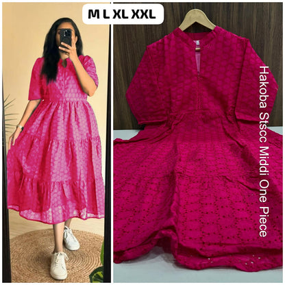 Hakoba Stscc Twill Midi Dress Supplier