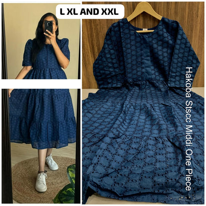 Hakoba Stscc Twill Midi Dress Supplier