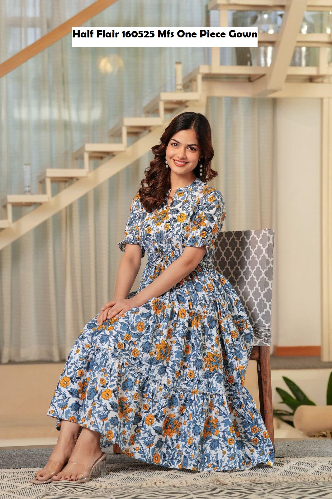 Half Flair 160525 Mfs Cotton One Piece Gown Exporter Gujarat