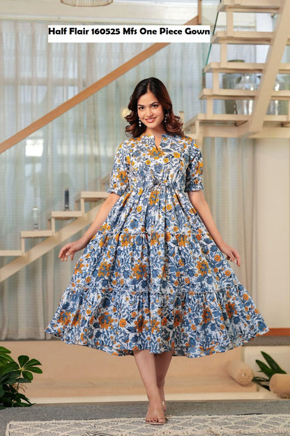 Half Flair 160525 Mfs Cotton One Piece Gown Exporter Gujarat