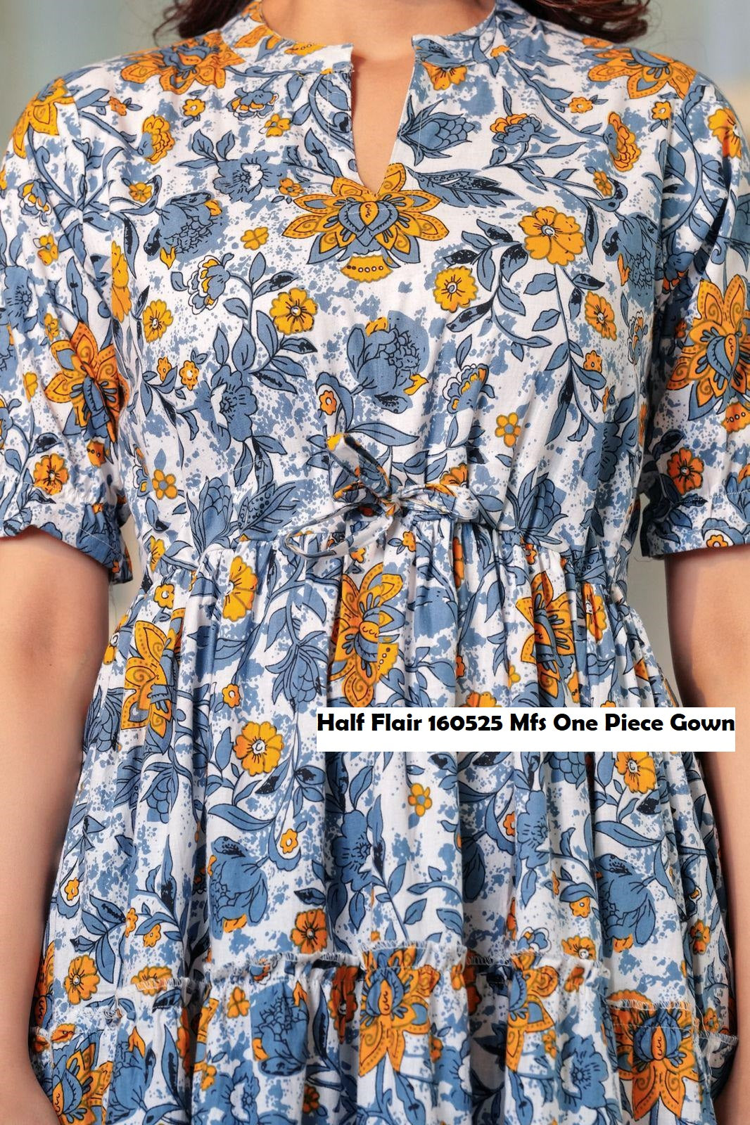 Half Flair 160525 Mfs Cotton One Piece Gown Exporter Gujarat