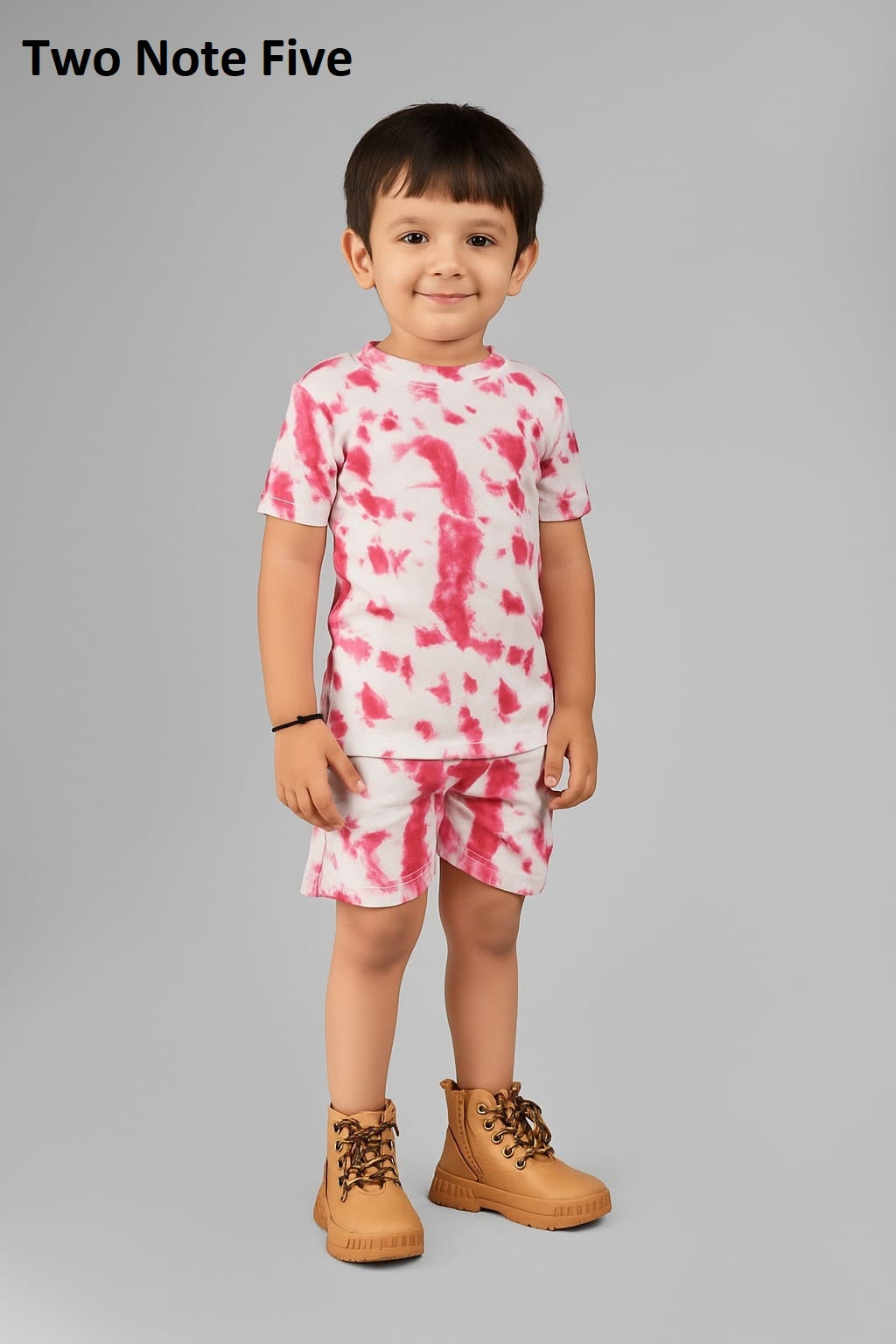 Half Sleeves 26 Two Note Five Cotton Blend Boys Shorts Set Exporter India