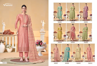 Halima Vishnu Impex Banarasi Silk Pant Style Suits Supplier Gujarat