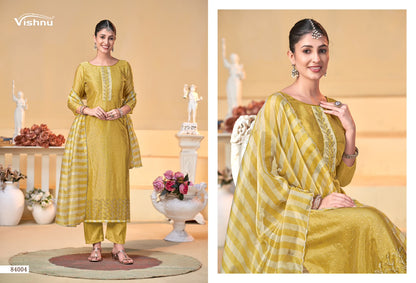 Halima Vishnu Impex Banarasi Silk Pant Style Suits Supplier Gujarat