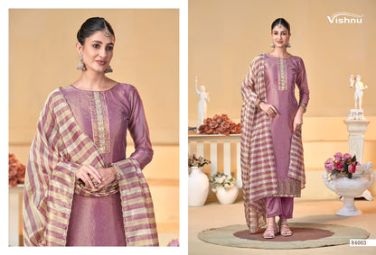 Halima Vishnu Impex Banarasi Silk Pant Style Suits Supplier Gujarat