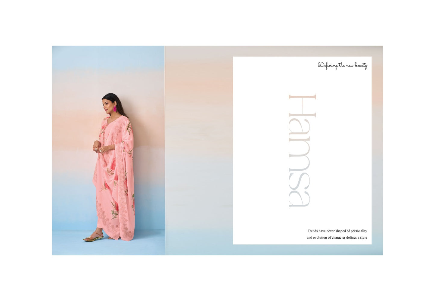 Hamsa Simar Pure Viscose Muslin Pant Style Suits Wholesale Price