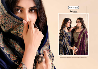 Hamsafar Mumtaz Arts Viscose Karachi Pashmina Salwar Suits Exporter India