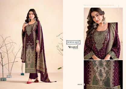 Hamsafar Mumtaz Arts Viscose Karachi Pashmina Salwar Suits Exporter India