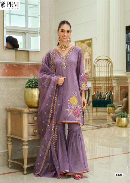 Hamsafar Prm India Organza Readymade Sharara Suits Manufacturer Ahmedabad