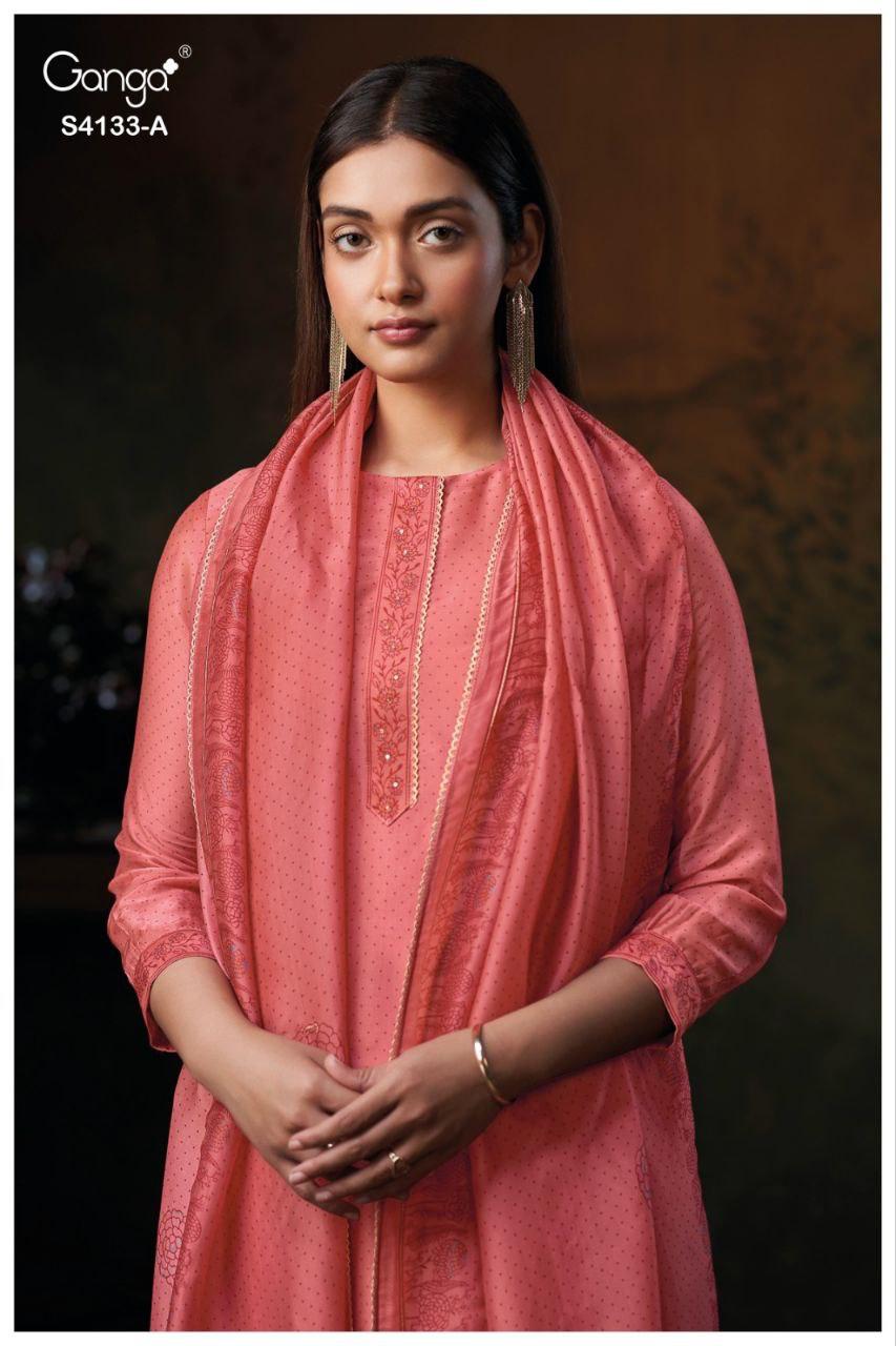 Hamsini 4133 Ganga Premium Bemberg Plazzo Style Suits Wholesale