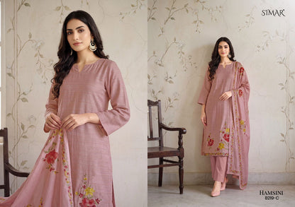 Hamsini Simar Viscose Muslin Pant Style Suits Manufacturer India