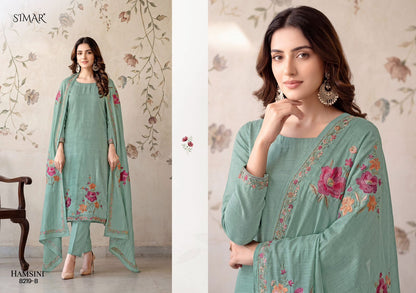 Hamsini Simar Viscose Muslin Pant Style Suits Manufacturer India