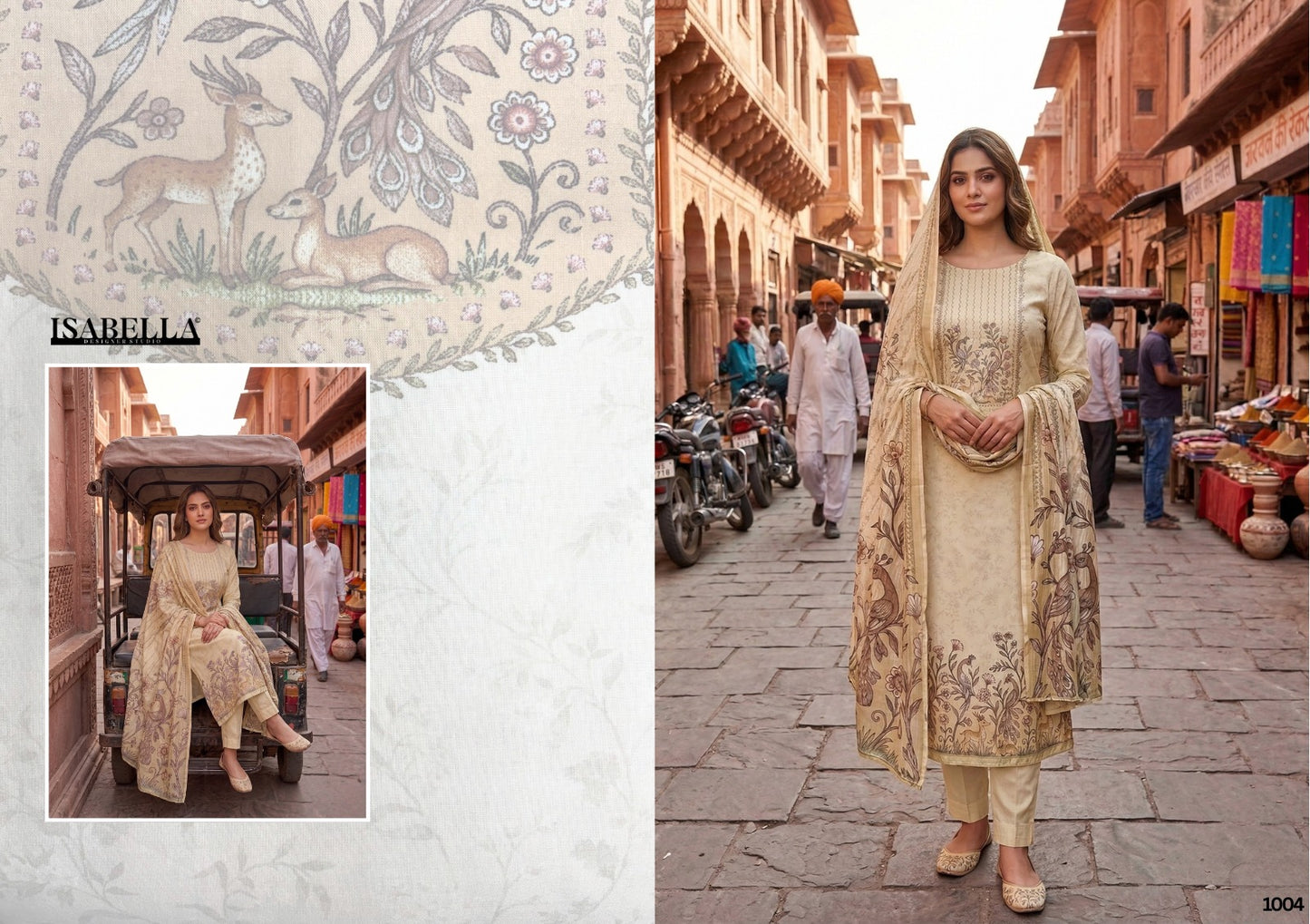 Hana Yes Fab Isabella Cambric Pant Style Suits Supplier