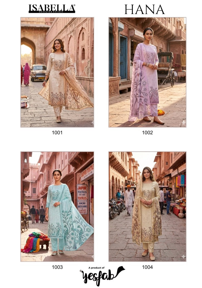 Hana Yes Fab Isabella Cambric Pant Style Suits Supplier