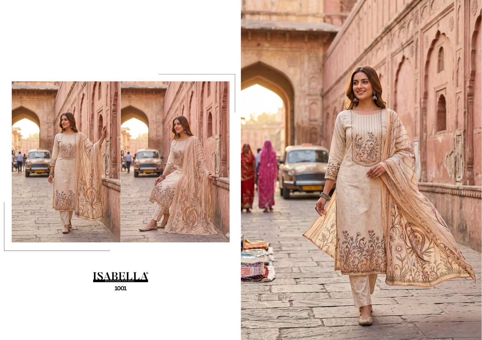 Hana Yes Fab Isabella Cambric Pant Style Suits Supplier