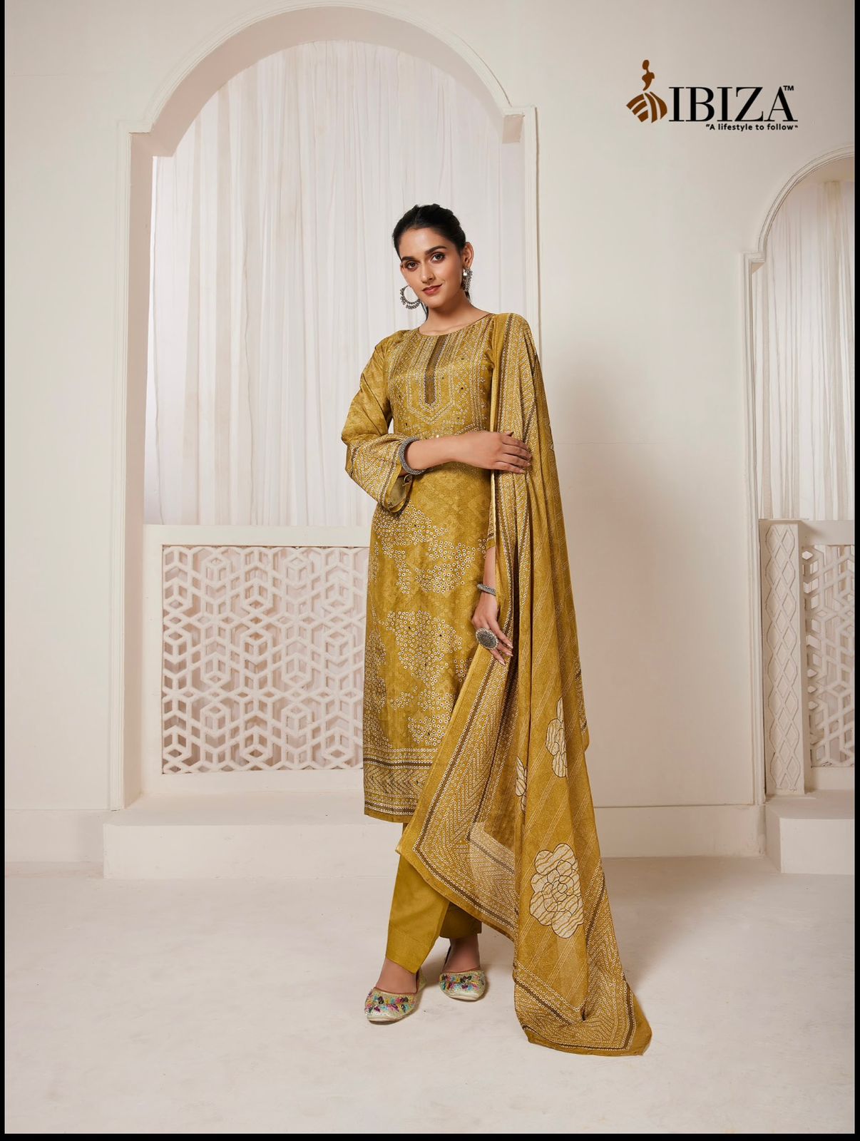 Hanar Ibiza Simar Pant Style Suits Exporter India