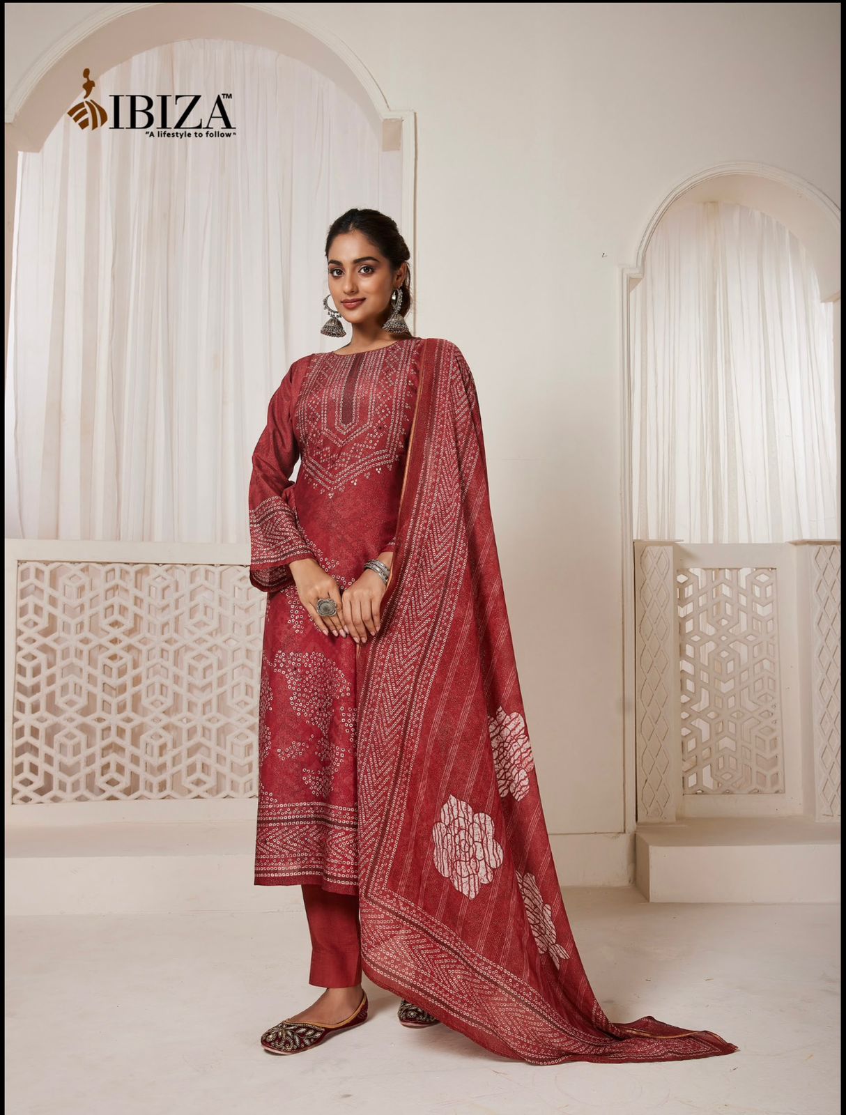 Hanar Ibiza Simar Pant Style Suits Exporter India