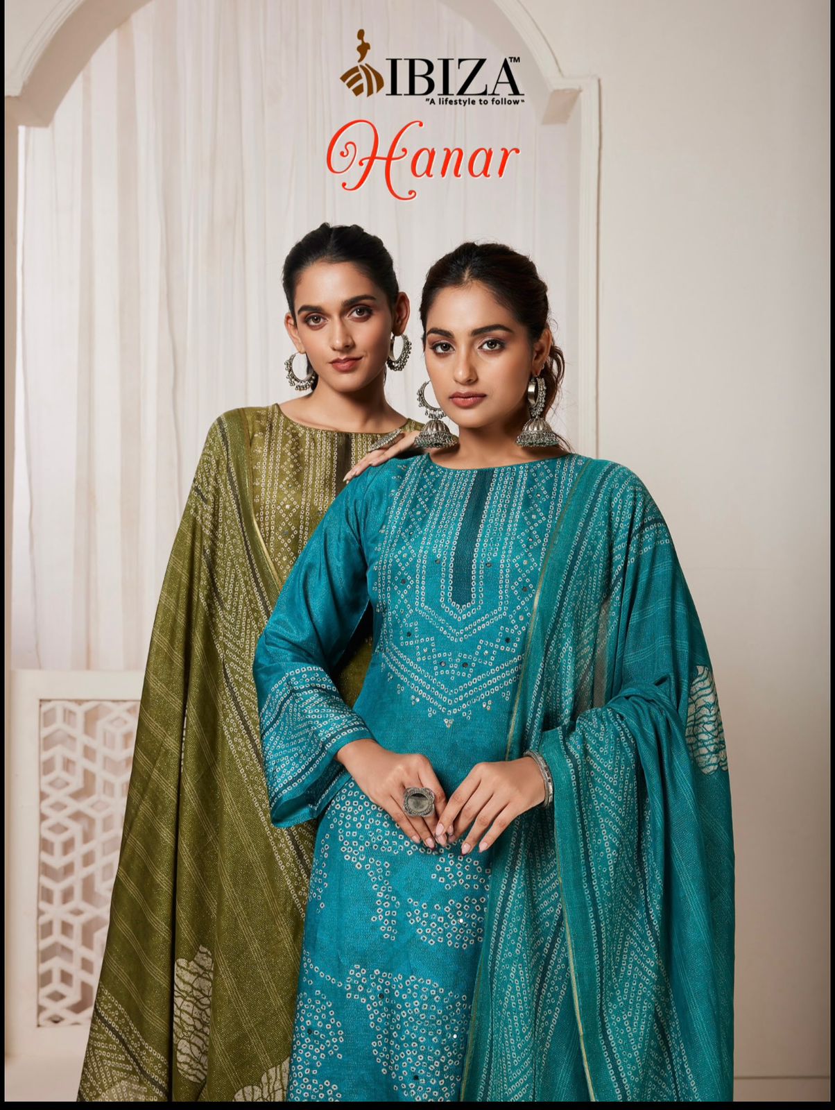 Hanar Ibiza Simar Pant Style Suits Exporter India