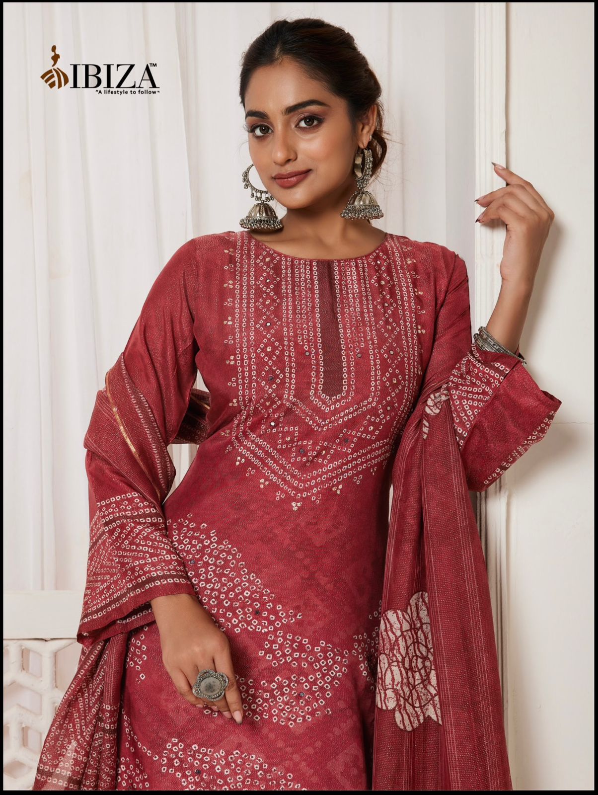 Hanar Ibiza Simar Pant Style Suits Exporter India