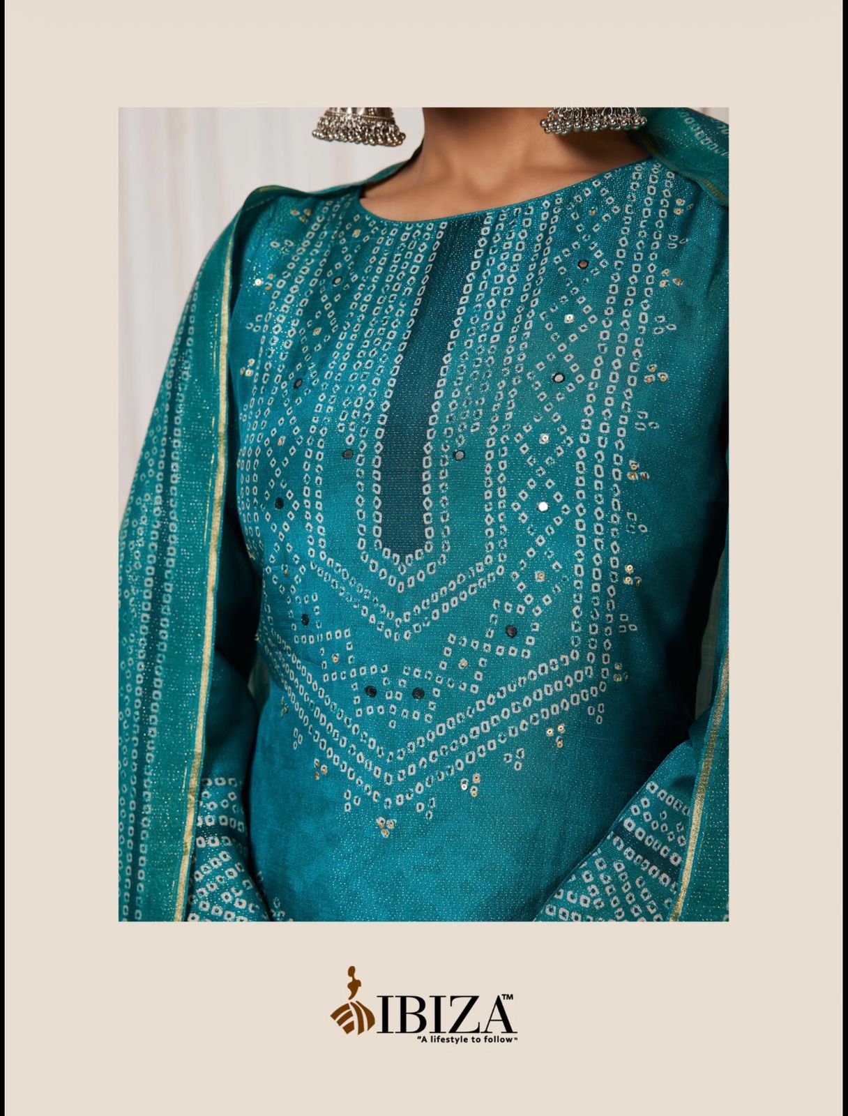 Hanar Ibiza Simar Pant Style Suits Exporter India