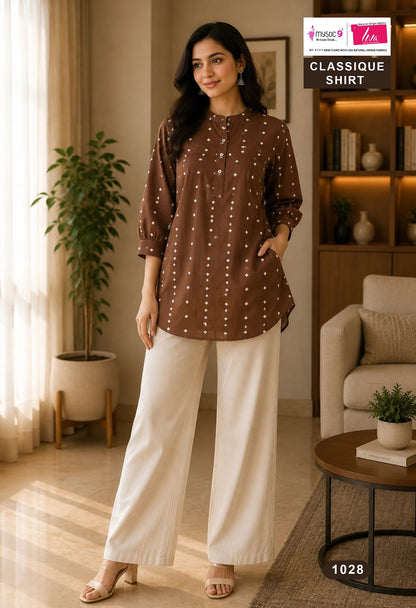 Handloom Cotton Mystic 9 Short Kurtis Wholesale
