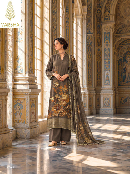 Handloom Threads Varshaa Viscose Pashmina Suits Wholesale