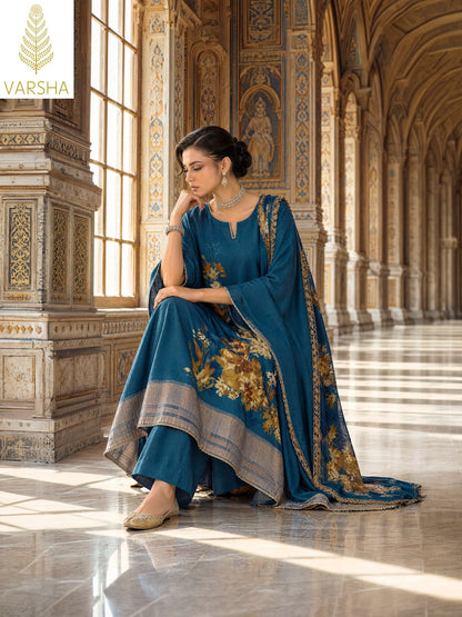 Handloom Threads Varshaa Viscose Pashmina Suits Wholesale