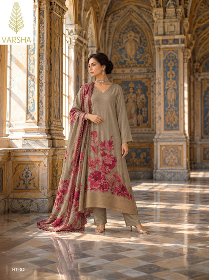 Handloom Threads Varshaa Viscose Pashmina Suits Wholesale