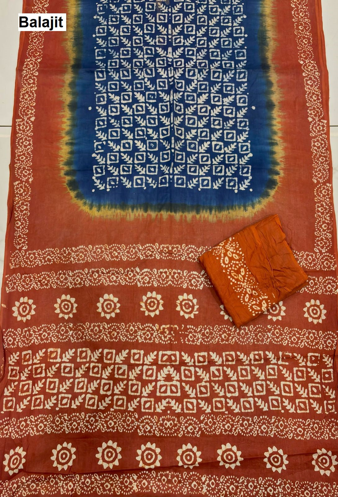 Handmade Batik Balajit Cotton Sarees Exporter