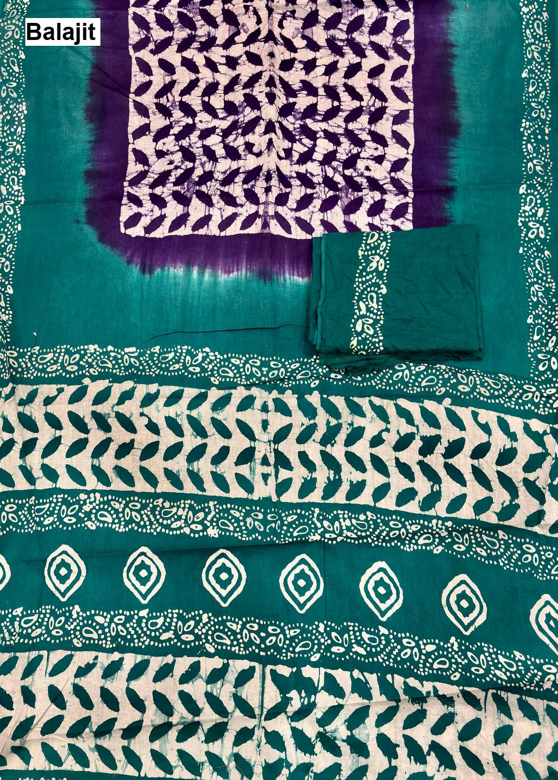 Handmade Batik Balajit Cotton Sarees Exporter