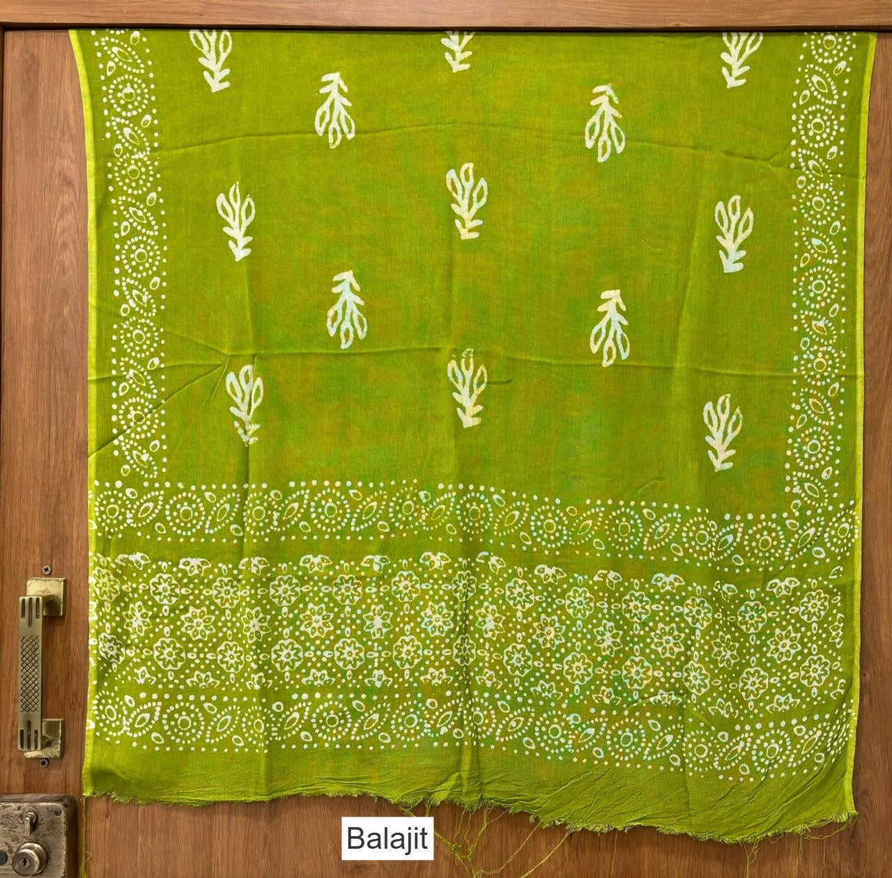 Handmade Wax Batik 0202 Balajit Rayon Dupatta Supplier Ahmedabad
