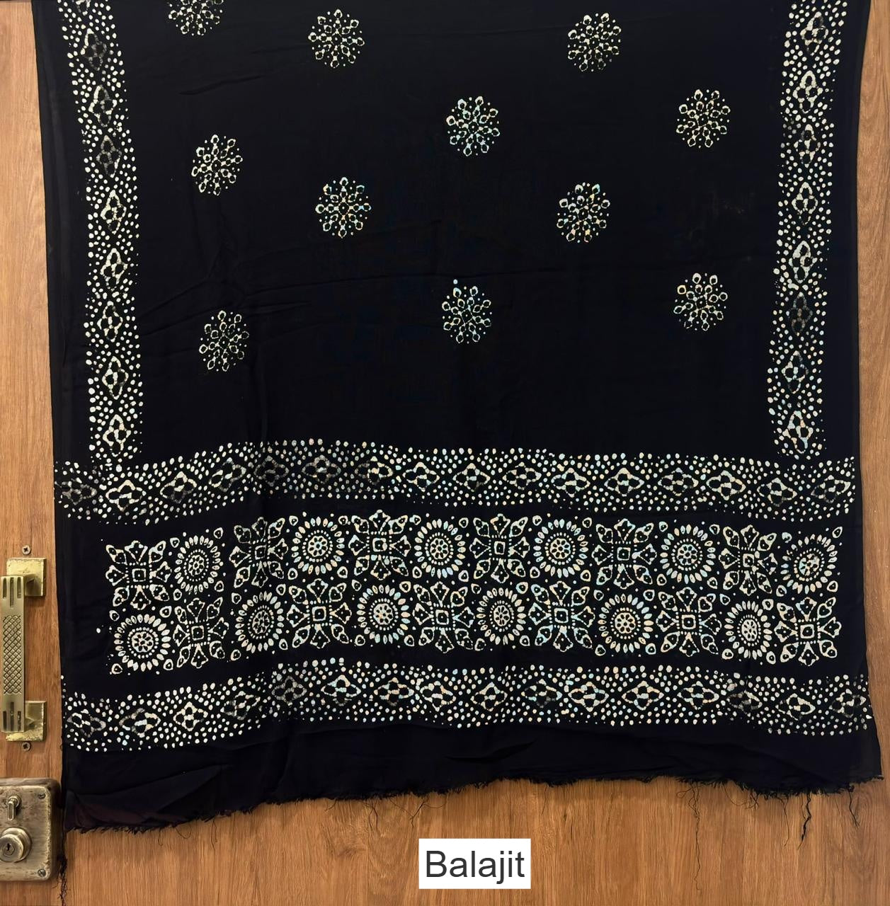 Handmade Wax Batik 0202 Balajit Rayon Dupatta Supplier Ahmedabad