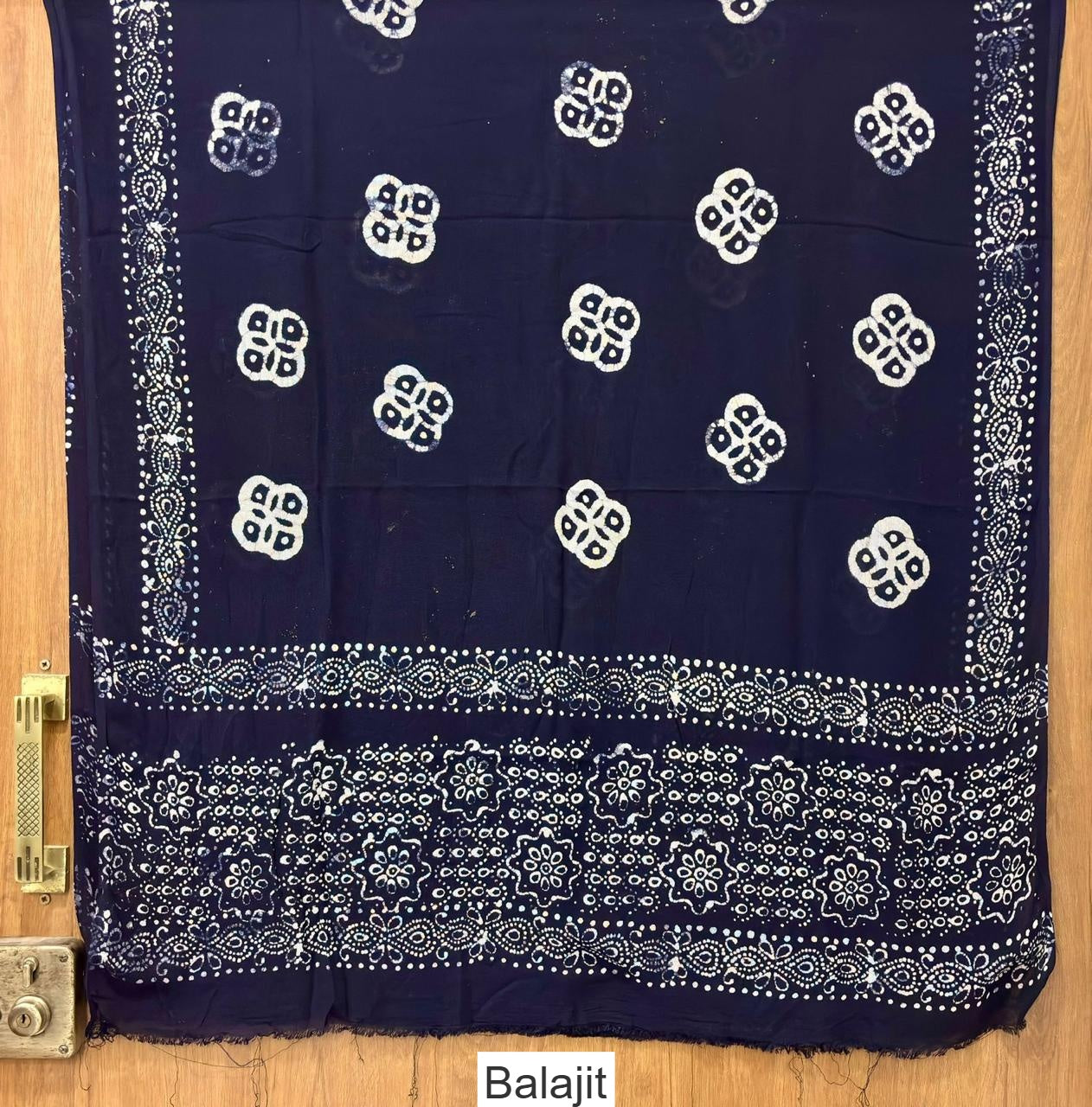 Handmade Wax Batik 0202 Balajit Rayon Dupatta Supplier Ahmedabad