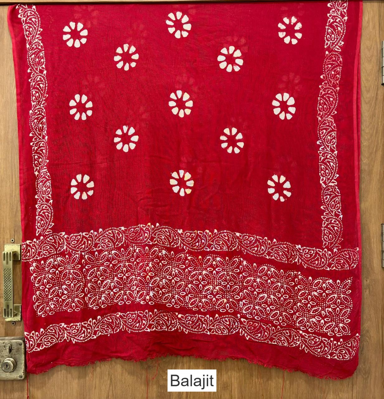 Handmade Wax Batik 0202 Balajit Rayon Dupatta Supplier Ahmedabad